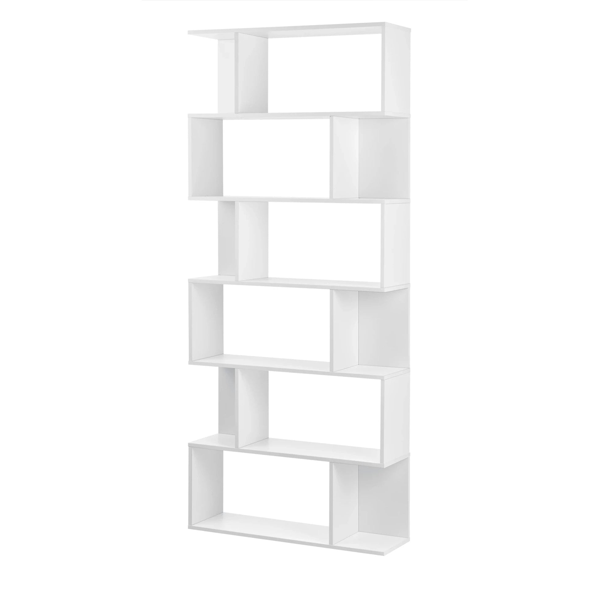 In And OutdoorMatch Boekenkast Plank Bernhard - 192x80x24 cm - Wit - Spaanplaat - Decoratief Design Boekenkast