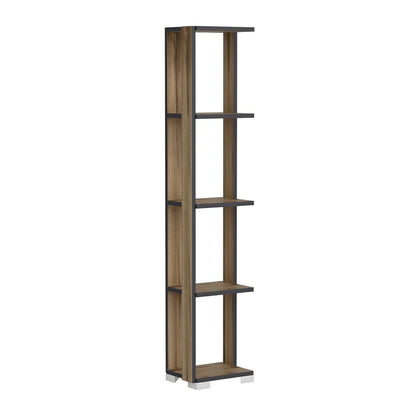 In And OutdoorMatch Boekenkast Plank Kellen - 153x34x26 cm - Eiken - Spaanplaat - Met Planken - Praktische Boekenkast Boekenplank