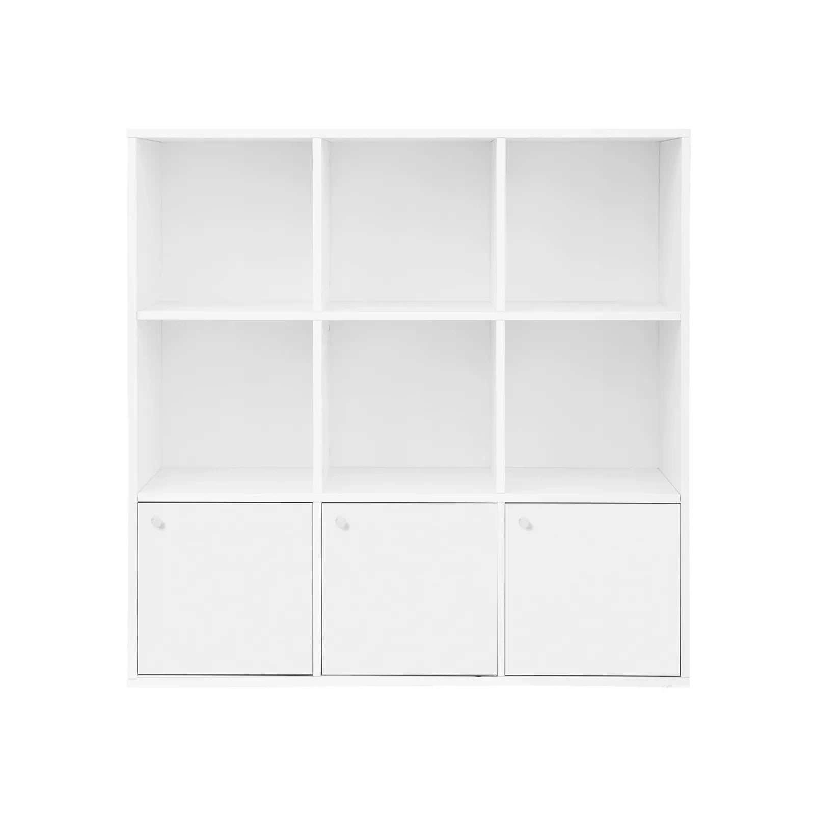 In And OutdoorMatch Boekenkast Sage - 6 vakken - Boekenkast met deuren - Woonkamer, slaapkamer en kinderkamer - Hout - MDF - 97x29x97cm Boekenkast