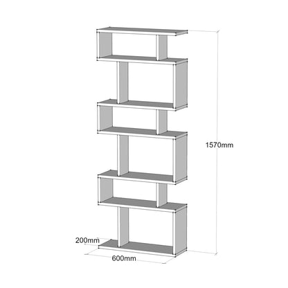 In And OutdoorMatch Boekenkastplank Samed - 157x60x20 cm - Wit - MDF Boekenkast