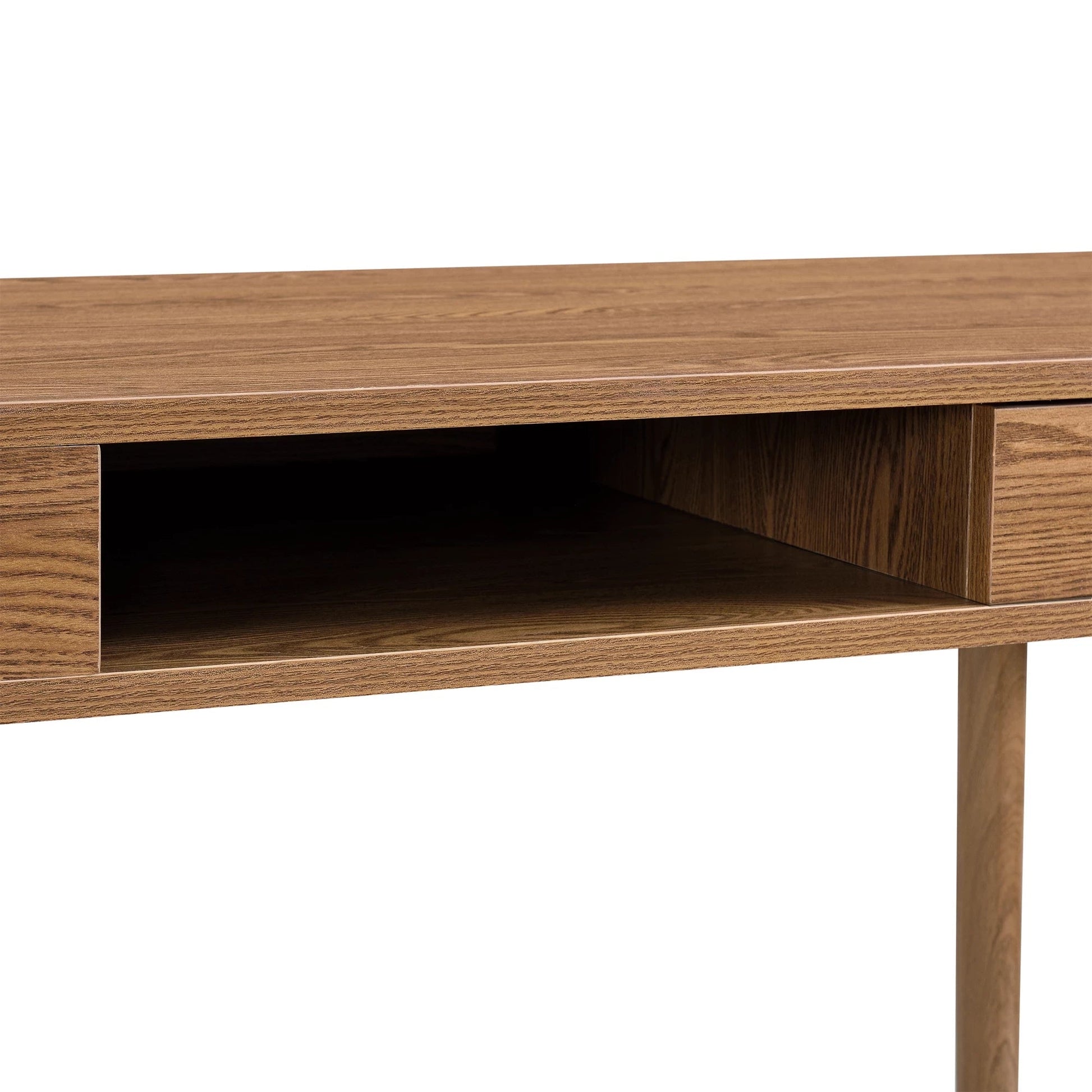 In And OutdoorMatch Bureau Pauline - Laptoptafel - 115x48x74 cm - Houtkleurig - Spaanplaat en Metaal - Modern Design Desk