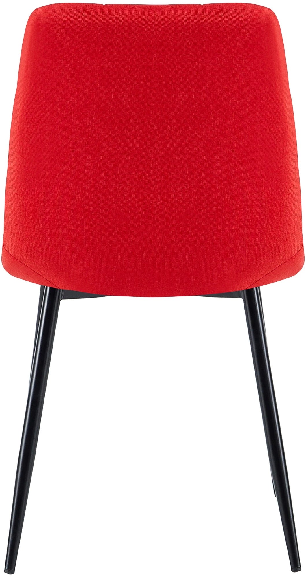 In And OutdoorMatch Eetkamerstoelen Abbie - Rood - Set van 4 - Stof - Hoge kwaliteit bekleding - Luxe eetkamerstoelen - Moderne look Eetkamerstoel