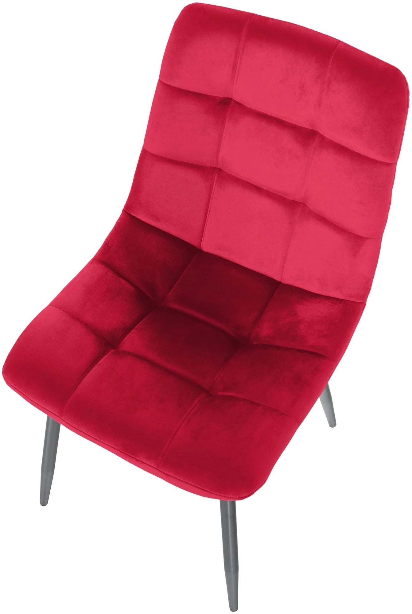 In And OutdoorMatch Eetkamerstoelen Archibald - Rood - Set van 2 - Stof - Hoge kwaliteit bekleding - Luxe eetkamerstoel - Luxe uitstraling Eetkamerstoel