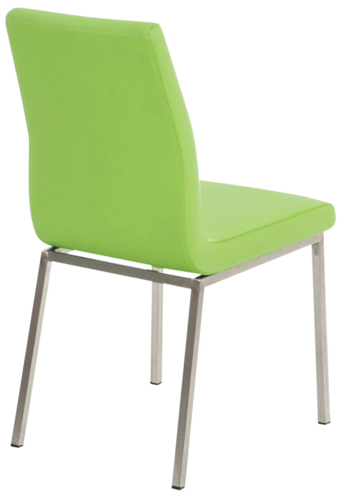 In And OutdoorMatch Eetkamerstoelen Brigida - Groen en Metaal - Set van 2 - Kunstleer - Hoogwaardige bekleding - Klassieke eetkamerstoel - Minimalistische look Eetkamerstoel