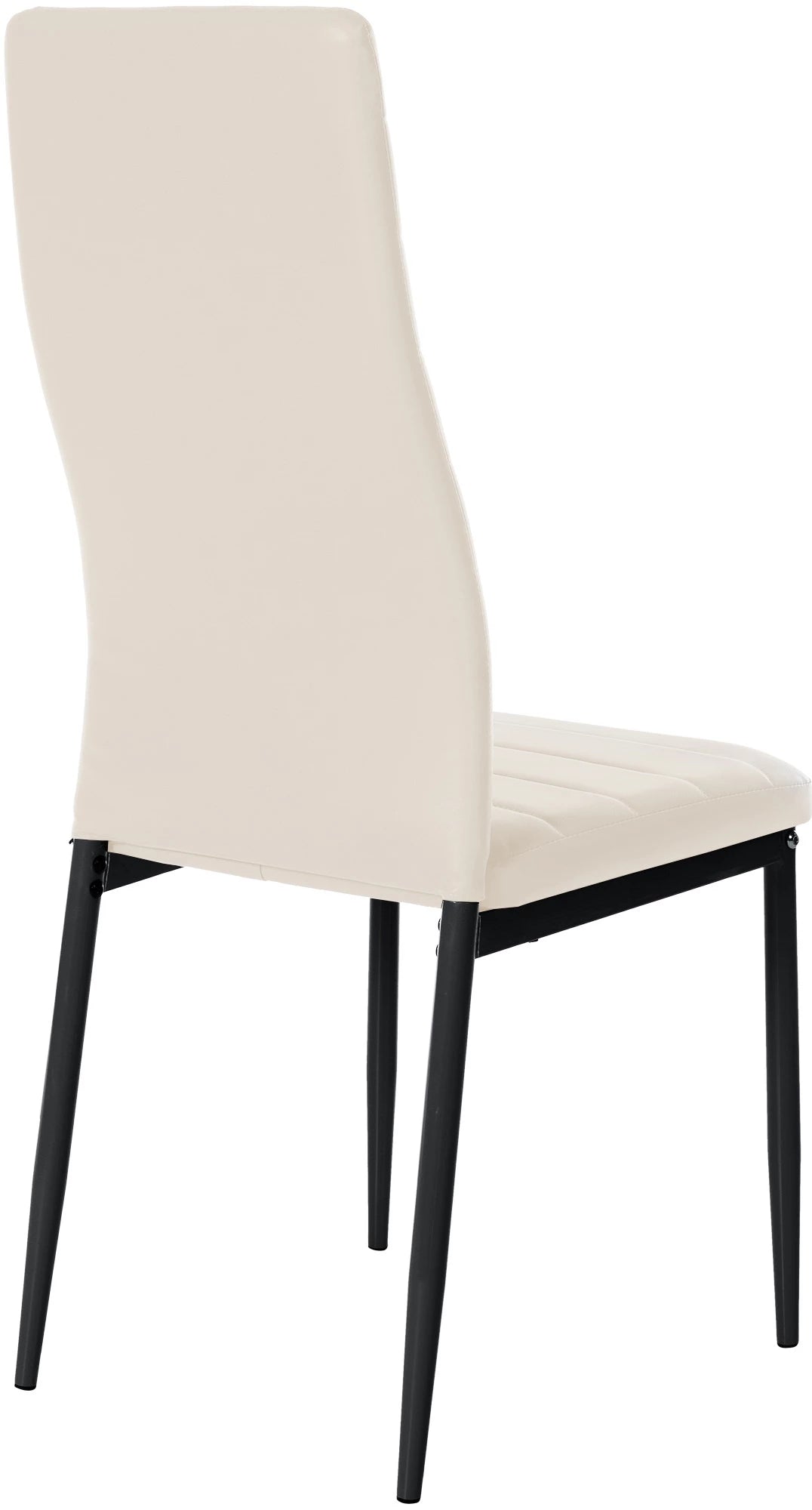 In And OutdoorMatch Eetkamerstoelen Damion - Creme - Set van 6 - Kunstleer - Hoogwaardige bekleding - Luxe eetkamerstoelen - Stijlvolle uitstraling Eetkamerstoel