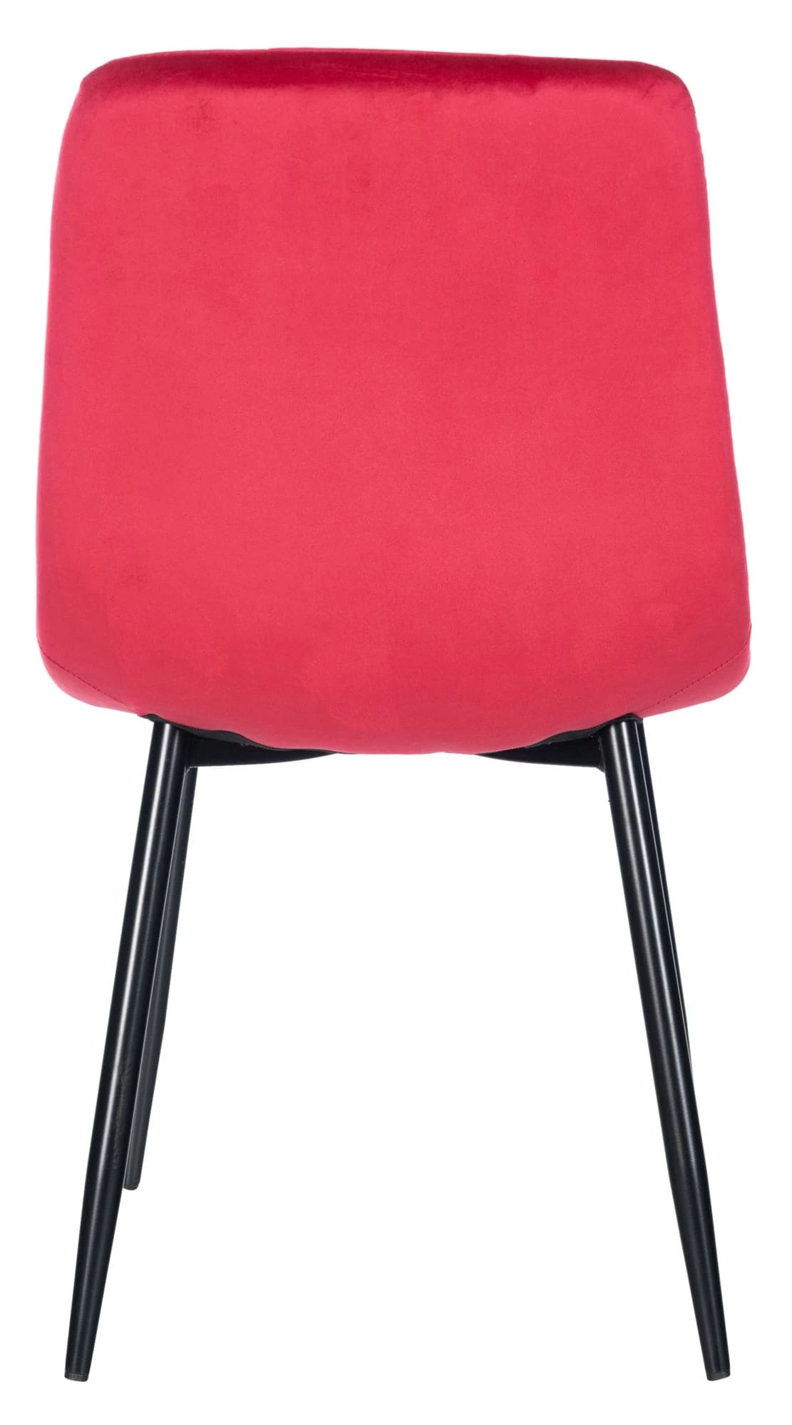 In And OutdoorMatch Eetkamerstoelen Deeann - Rood - Set van 4 - Fluweel - Hoogwaardige bekleding - Opvallende eetkamerstoel - Stijlvolle eetkamerstoel - Gezellige uitstraling Eetkamerstoel