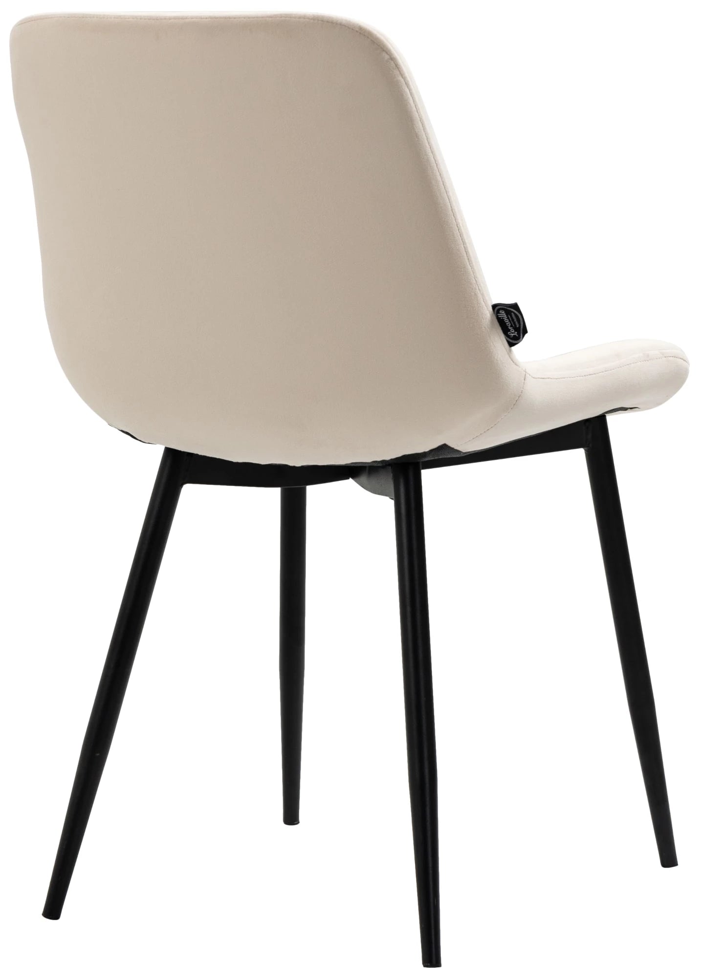 In And OutdoorMatch Eetkamerstoelen Katelyn - Crème - Set van 2 - Fluweel - Hoge kwaliteit bekleding - Stijlvolle eetkamerstoelen - Luxe uitstraling Eetkamerstoel