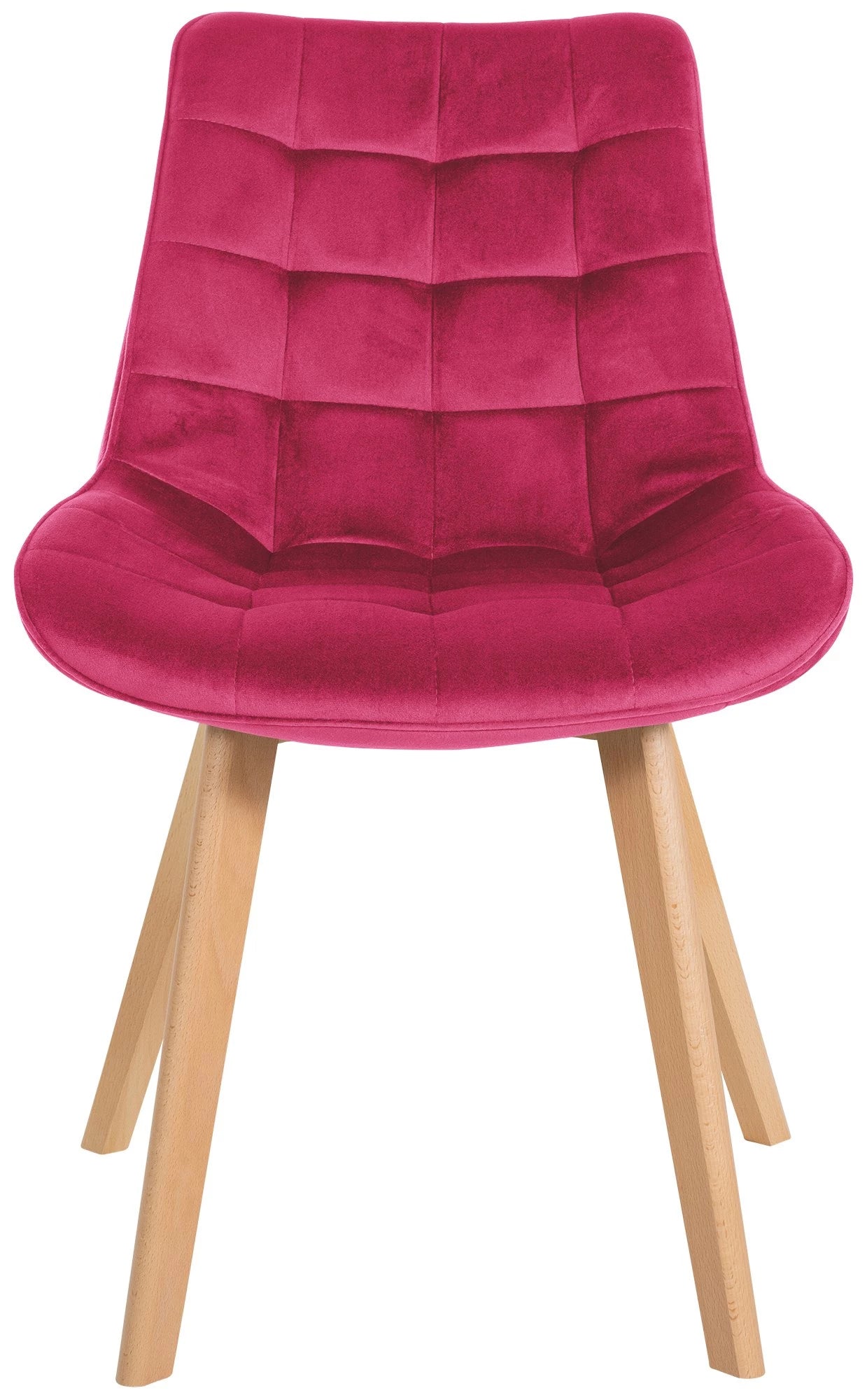 In And OutdoorMatch Eetkamerstoelen Lou - Roze - Set van 2 - Fluweel - Hoge kwaliteit bekleding - Deluxe Eetkamerstoelen - Exclusieve Look Eetkamerstoel