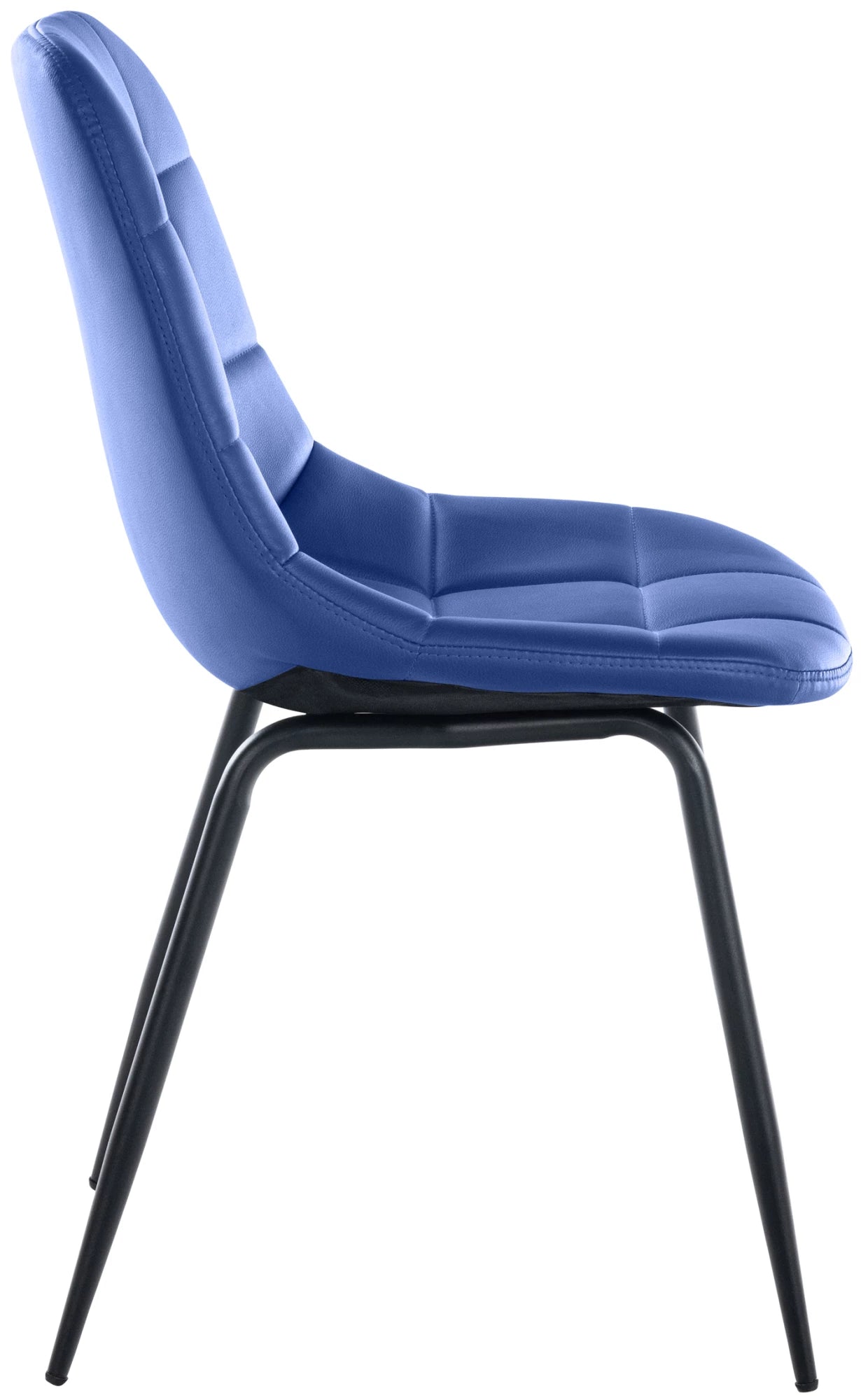 In And OutdoorMatch Eetkamerstoelen Melvyn - Blauw - Set van 2 - Kunstleer - Hoogwaardige bekleding - Luxe eetkamerstoel - Stijlvolle uitstraling Eetkamerstoel