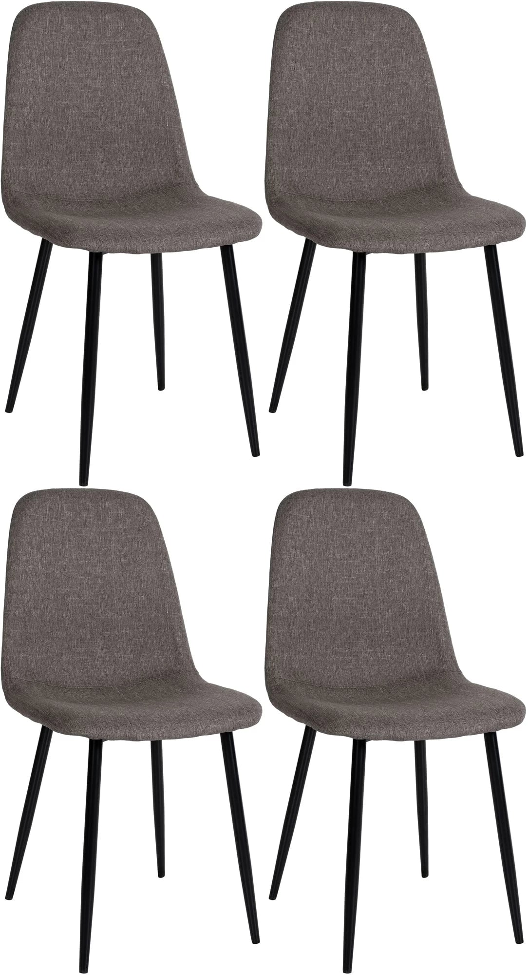 In And OutdoorMatch Eetkamerstoelen Rochelle - Set van 4 - Stof - Hoge kwaliteit bekleding - Stijlvolle eetkamerstoelen - Luxe uitstraling Eetkamerstoel