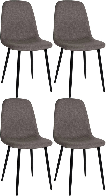 In And OutdoorMatch Eetkamerstoelen Rochelle - Set van 4 - Stof - Hoge kwaliteit bekleding - Stijlvolle eetkamerstoelen - Luxe uitstraling Eetkamerstoel