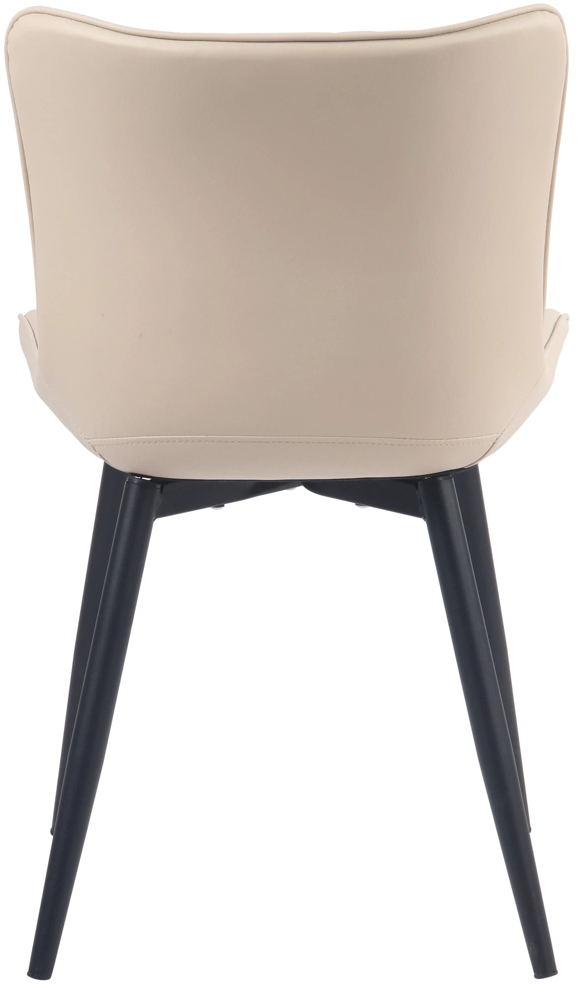 In And OutdoorMatch Eetkamerstoelen Salena - Crème - Set van 2 - Kunstleer - Hoogwaardige bekleding - Stijlvolle eetkamerstoelen - Luxe uitstraling Eetkamerstoel