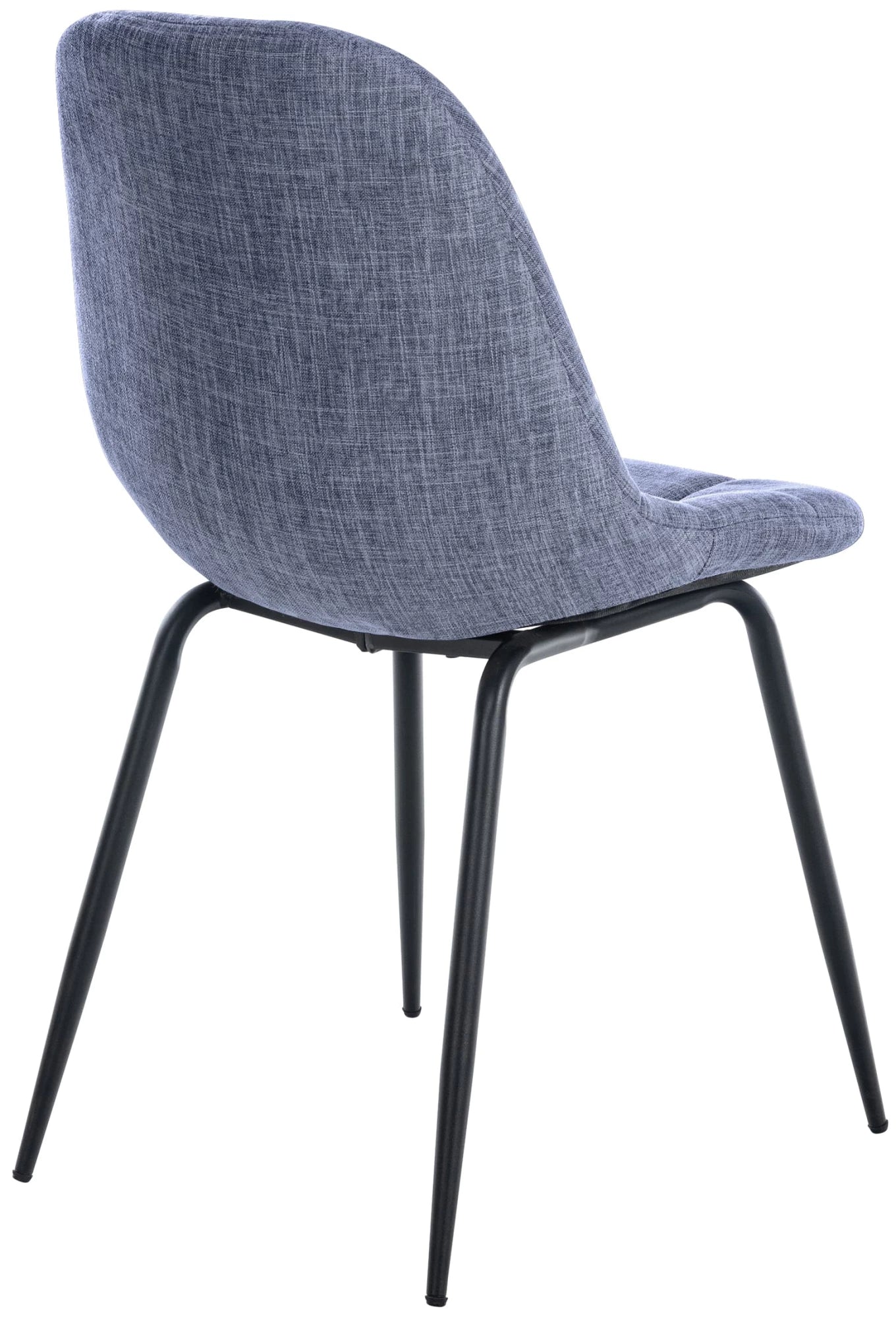 In And OutdoorMatch Eetkamerstoelen Zarah - Blauw - Set van 2 - Stof - Hoge kwaliteit bekleding - Luxe eetkamerstoel - Stijlvolle uitstraling Eetkamerstoel