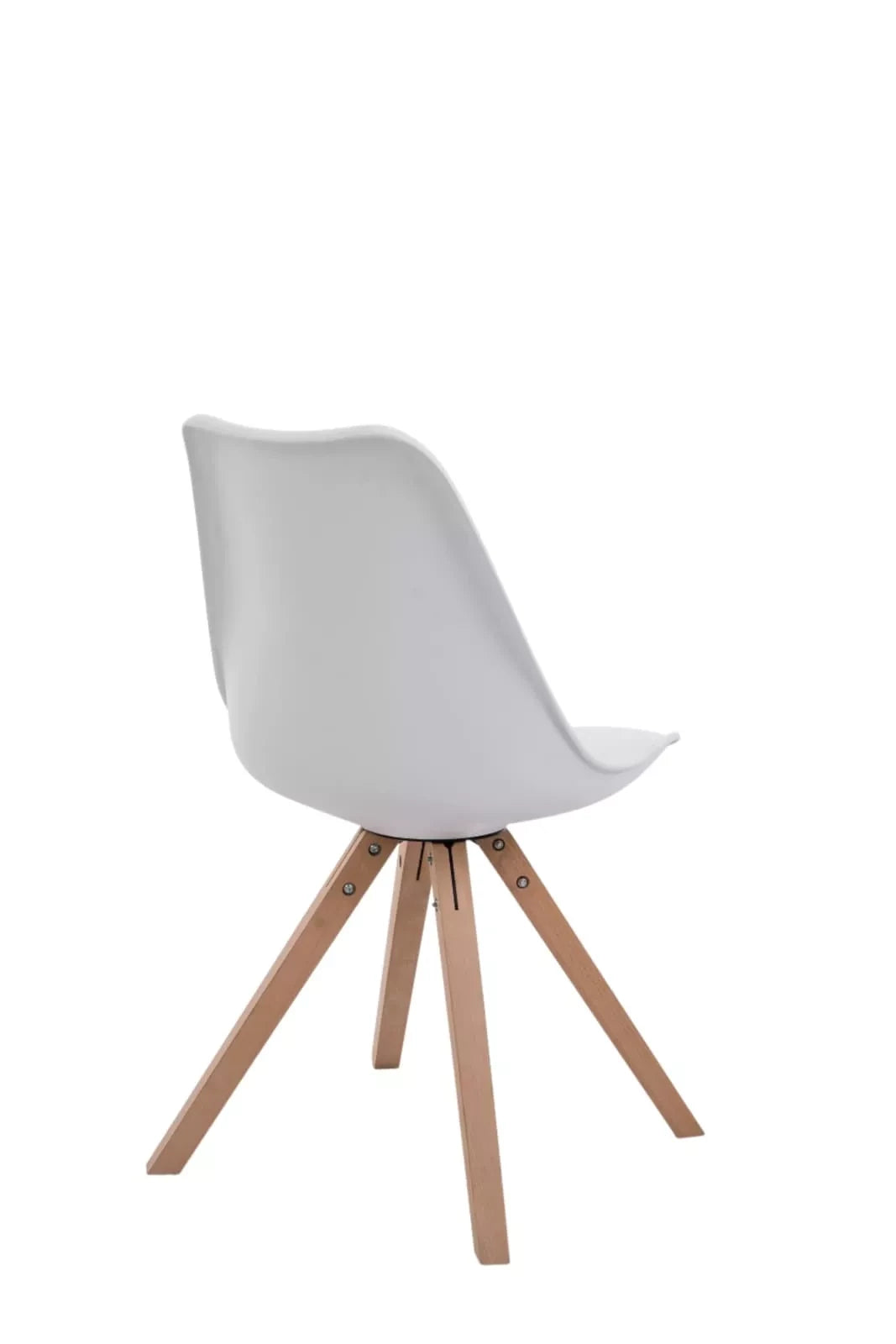 In And OutdoorMatch Eetkamerstoelen modern Toulouse - Wit - Zithoogte 48cm - Kuipstoel - Woonkamerstoelen - Bezoekersstoel - Keukenstoelen - Set van 4 Eetkamerstoel