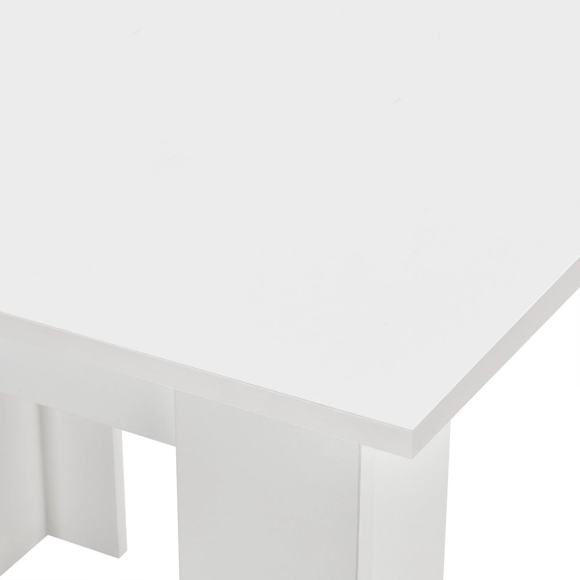 In And OutdoorMatch Eettafel Arvilla - Vierkant - 80x80x76 cm - Wit - Modern Design Eettafel/ Eetkamertafel