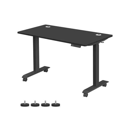 In And OutdoorMatch Elektrisch zit-sta bureau Nola - Geheugenfunctie met 4 hoogtes - Hoogte verstelbaar 71-117cm - Zwart - 120kg draagvermogen - 70x140cm Desk