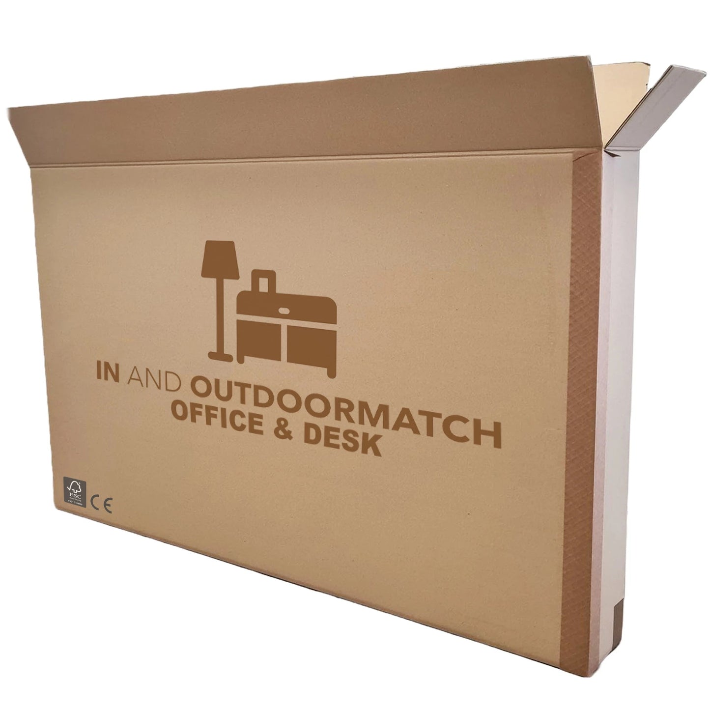 In And OutdoorMatch Elektrisch zit-sta bureau Rowina - Hoogte verstelbaar 73-114cm - Industrieel - 100kg draagvermogen - 70x140cm Desk