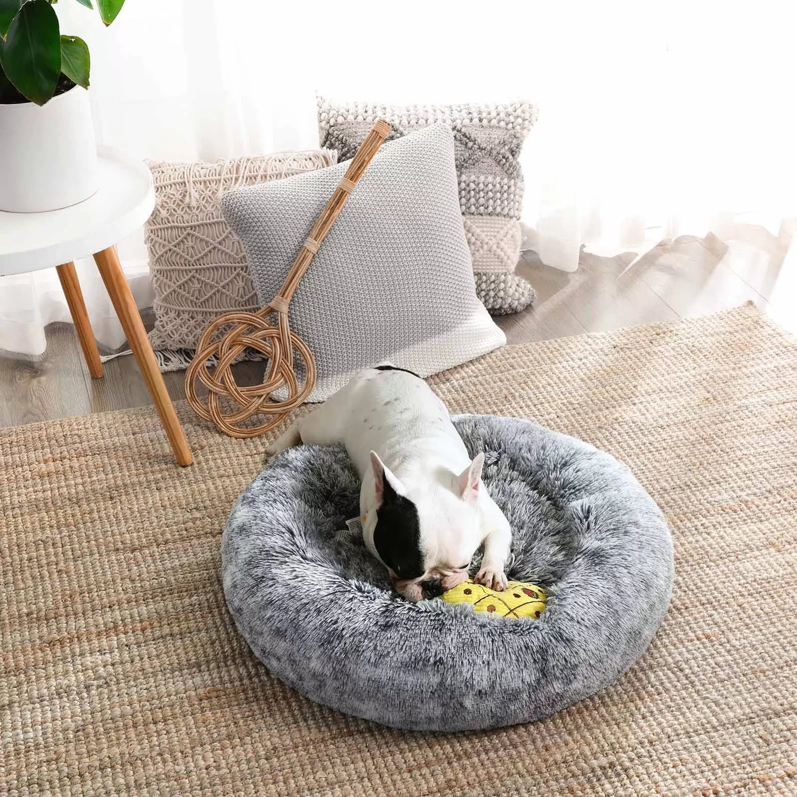 In And OutdoorMatch Fluffy hondenkussen Maximus - Hondenmand - Bankkussen - Bank - 60x60x20cm Honden bed