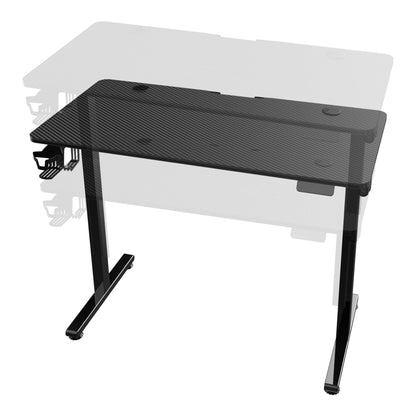 In And OutdoorMatch Game Desk Yaser - Zit Bureau - Sta Bureau - Elektrisch - 120x60x72-117cm - Zwart - Geheugenfunctie Desk