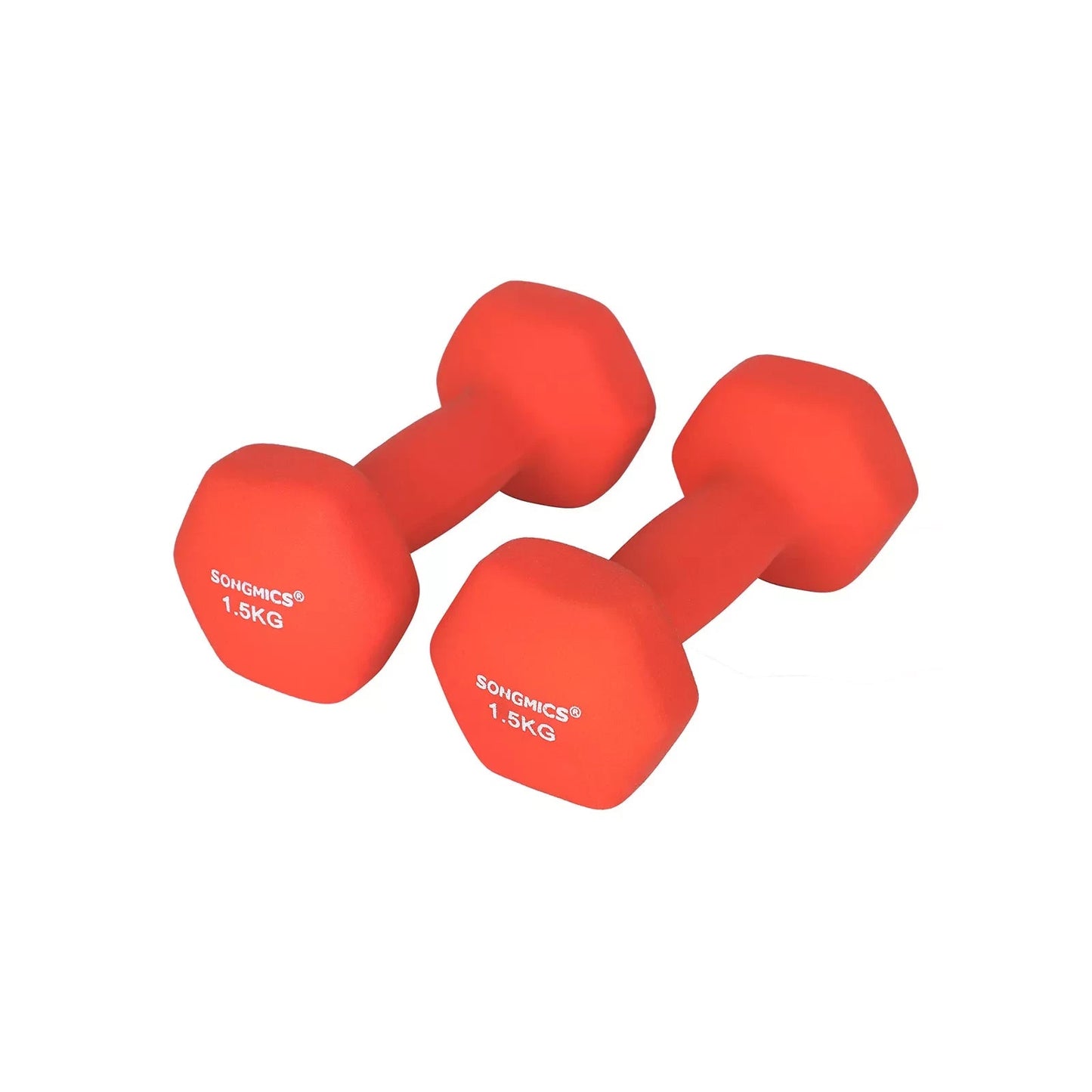 In And OutdoorMatch Halterset Talia - Halterset - Gewichten - 2x1kg - Vinyl Dumbell set