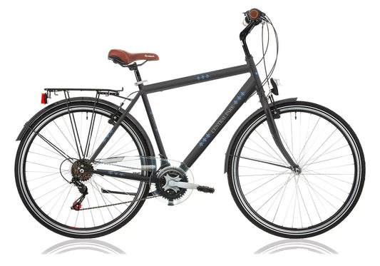 In And OutdoorMatch Herenfiets Reid - Met 6 versnellingen - Stadsfiets 28 inch - Framemaat 48cm - Grijs Stadshybride derailleur