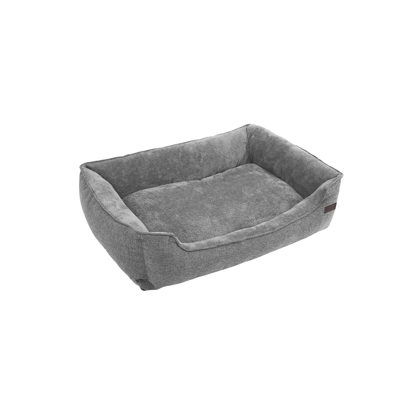 In And OutdoorMatch Hondenkussen XL Abdiel - Grijs - Hondenbed 100x27x75cm - Wasbaar - Zacht - Orthopedische Hondenkussens Honden bed