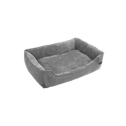 In And OutdoorMatch Hondenkussen XL Abdiel - Grijs - Hondenbed 100x27x75cm - Wasbaar - Zacht - Orthopedische Hondenkussens Honden bed