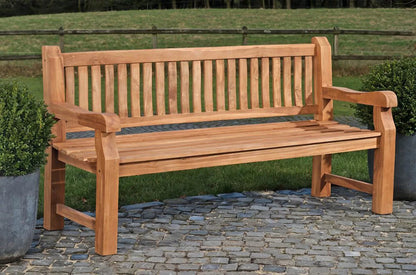 In And OutdoorMatch Houten Katharina - TuinKatharina - Voor buiten - Tuinmeubelen - 200cm - Decoratie Garden Bench