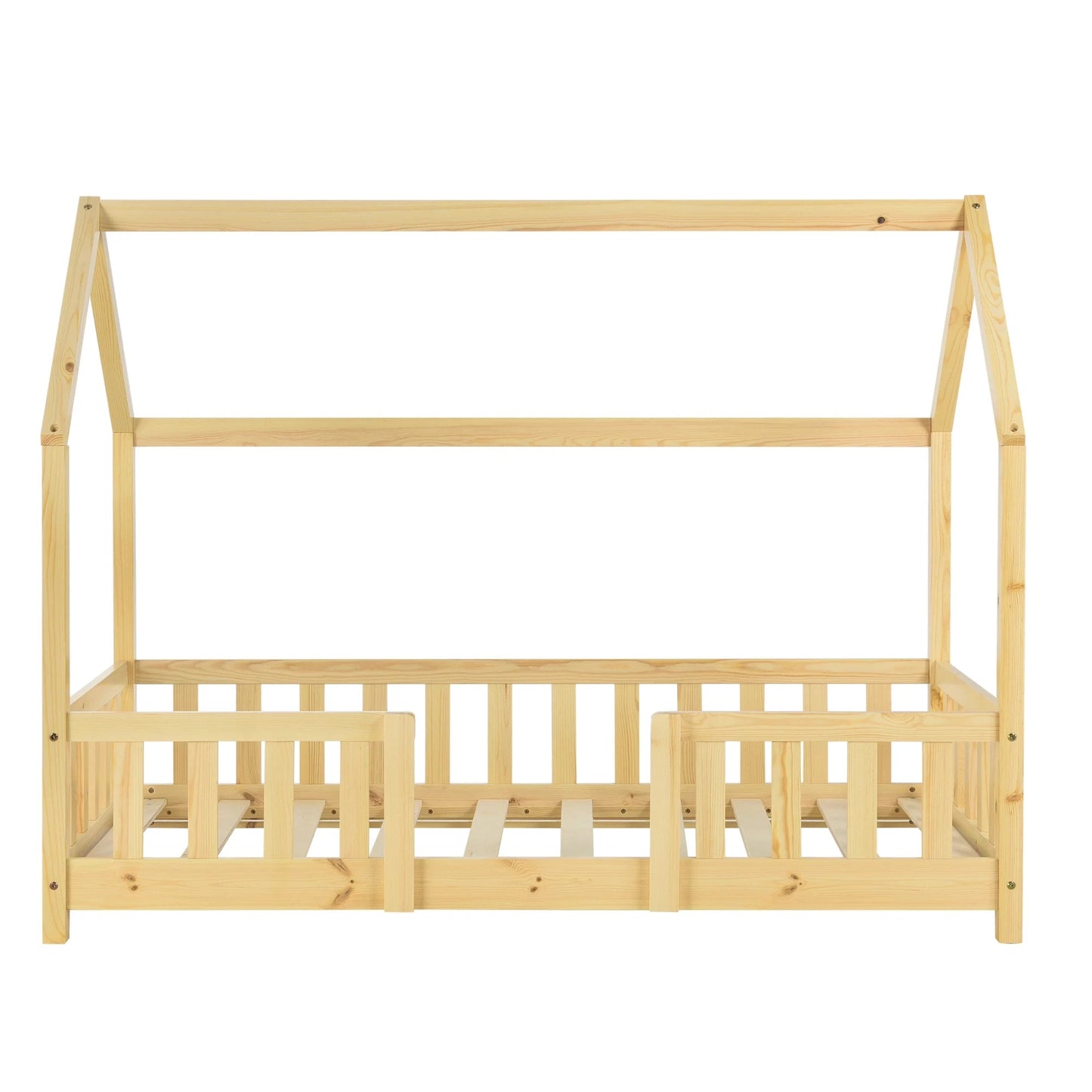 In And OutdoorMatch Kinderbed Austyn - Met valbeveiliging - 70x140 cm - Hout - Voor meisjes - Voor jongens - Voor kinderen Kinder bedden