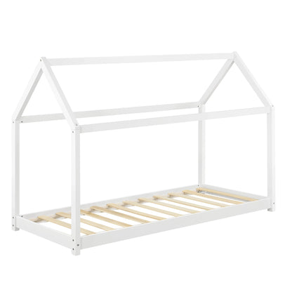 In And OutdoorMatch Kinderbed Katherine - Houten bed - Huisbed - 70x140 cm - Wit - Voor meisjes - Voor jongens - Voor kinderen Kinder bedden