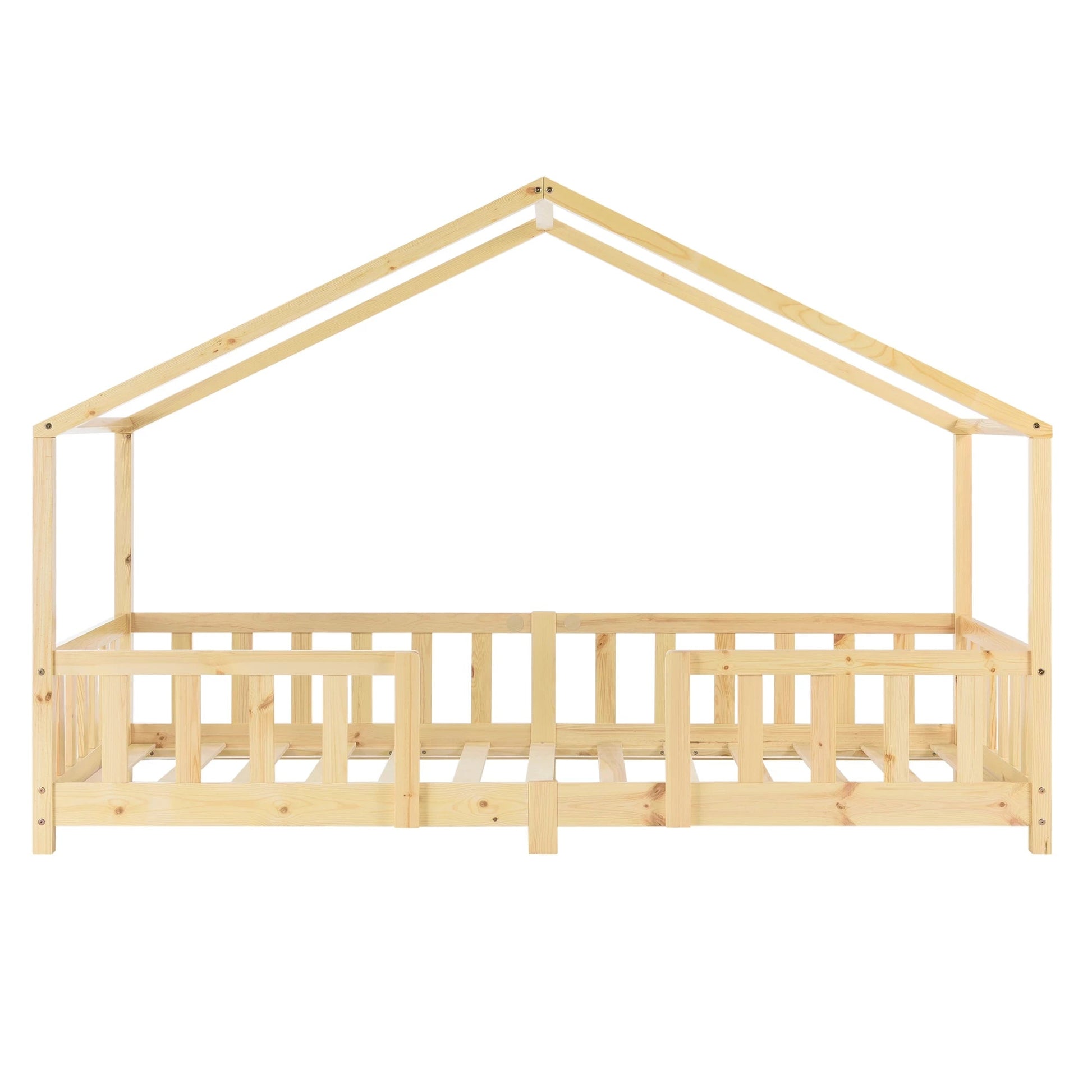 In And OutdoorMatch Kinderbed Torrance - Met Valbeveiliging - 90x200 cm - Hout - Voor meisjes - Voor jongens - Voor kinderen Kinder bedden