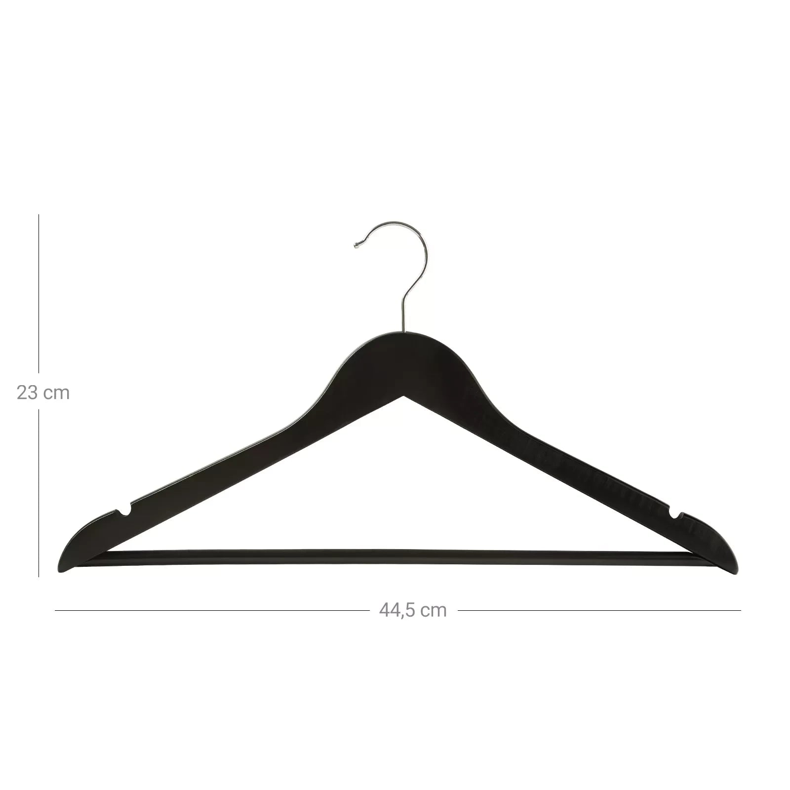 In And OutdoorMatch Kleerhangers Jennifer Brian - 20 stuks Bruin - 360 Graden Draaibaar - Broekhangers - Antislip - 44,5 x 23 x 1,2 cm kledinghanger