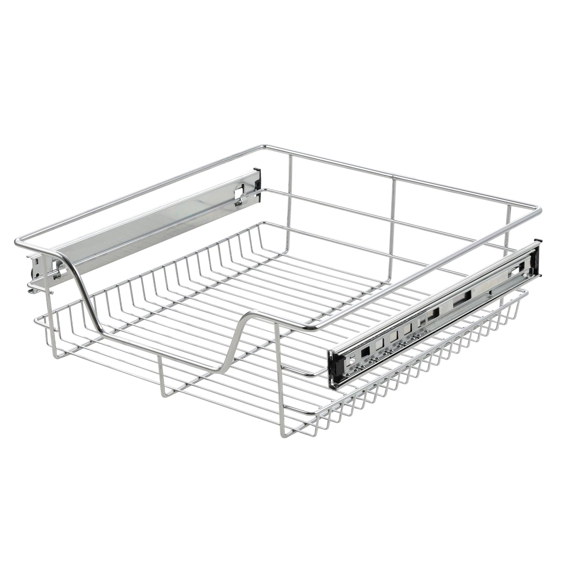 In And OutdoorMatch Ladeset van 2 Alessio - Verchroomd staal - Zilver - Set van 2 - 57x44x14 cm - Verchroomd staal - Minimalistisch design Ladeset