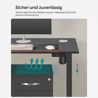 In And OutdoorMatch Luxe Elektrisch Bureau Collin - Zit-sta bureau - Zwart - Memory functie met 3 hoogtes - In hoogte verstelbaar 71-117cm - 80kg draagvermogen - 60x120cm Desk