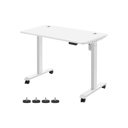 In And OutdoorMatch Luxe Elektrisch Bureau Milford - Zit-sta bureau - Wit - Memory functie met 3 hoogtes - In hoogte verstelbaar 71-117cm - 80kg draagvermogen - 60x120cm Desk