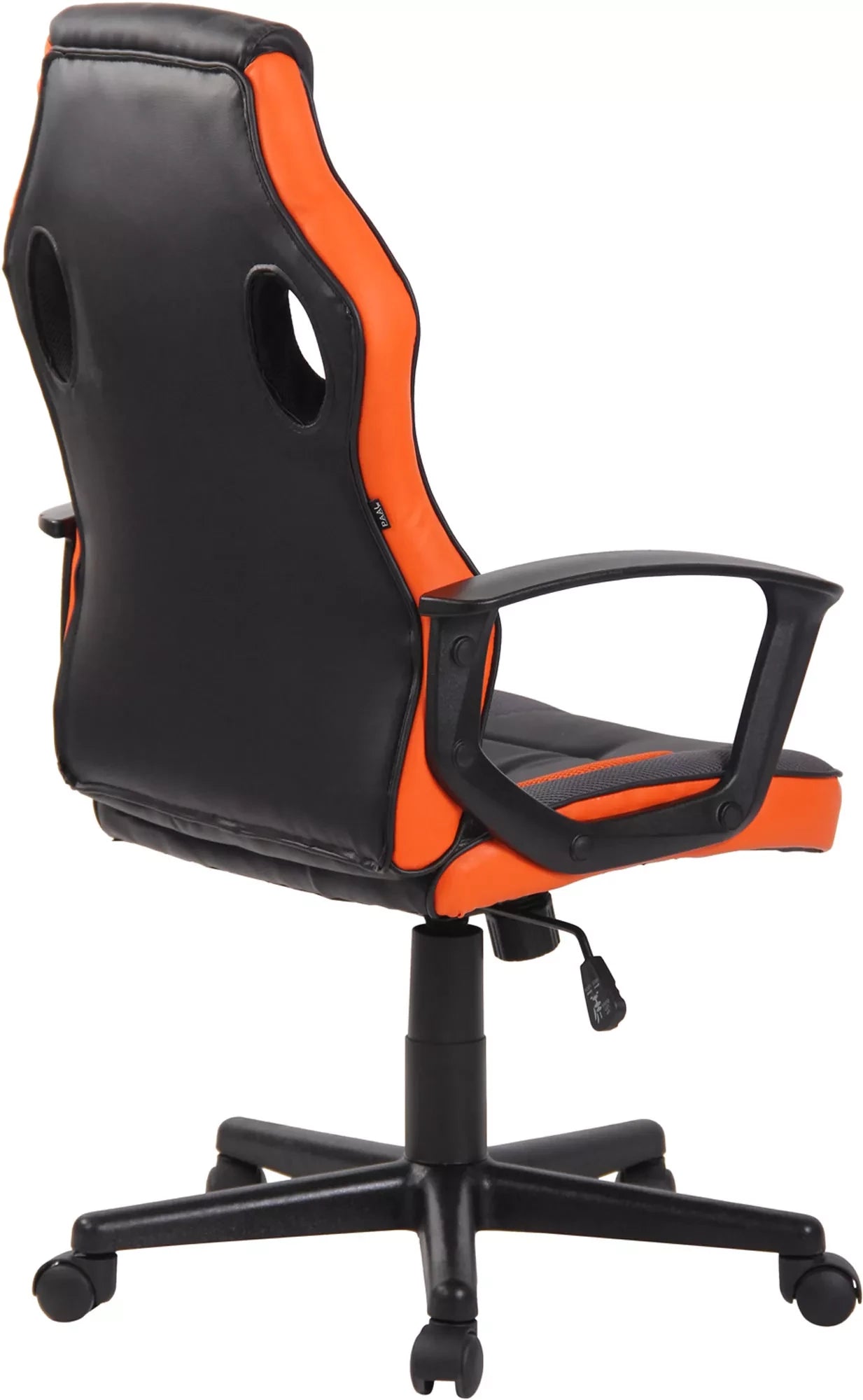 In And OutdoorMatch Luxe Gaming stoel Trenton - Zwart/Oranje kunstleer - Met Rugleuning en Armleuning - In hoogte verstelbaar - Ergonomisch Bureaustoel