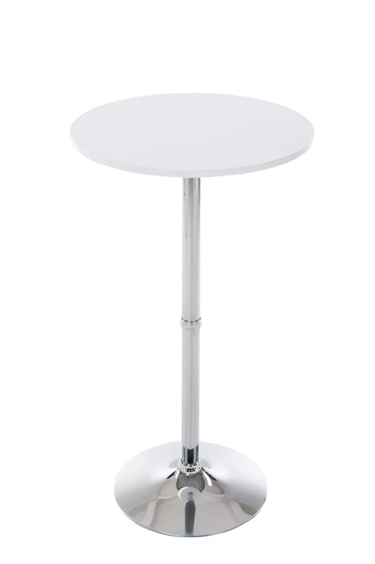 In And OutdoorMatch Luxe bartafel rond Tatyana - Bartafel voor Indoor & Outdoor - Metaal - Feesttafel - Wit - 60x60x108cm Bar table