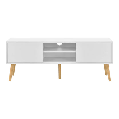 In And OutdoorMatch Matilda-meubel Miguel - 120x29,5x46,5 cm - Wit - Spaanplaat en Hout - Stijlvol design TV cabinet