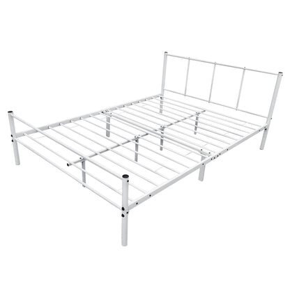 In And OutdoorMatch Metalen bedframe Manny - incl. Bedbodem - 120x200 cm - Wit - Stalen frame gepoedercoat - bed twee personen