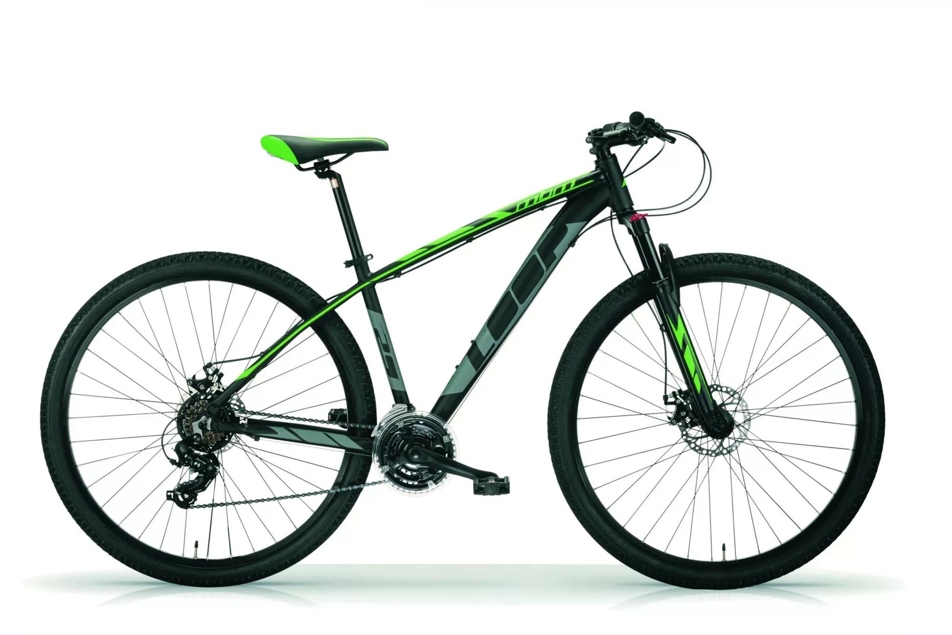 In And OutdoorMatch Racefiets Mae - Met 21 versnellingen - Herenfiets - Stadsfiets 29 inch - Framemaat 43 cm - V-brakes - Grijs/groen Mountain bike