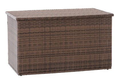 In And OutdoorMatch Rotan Opbergbox Kaitlin - 148 x 85 x 84 cm Bruin - Tuinkussenbox - Waterdicht - Met deksel - Voor binnen & buiten - Tuinbox Garden Storage box