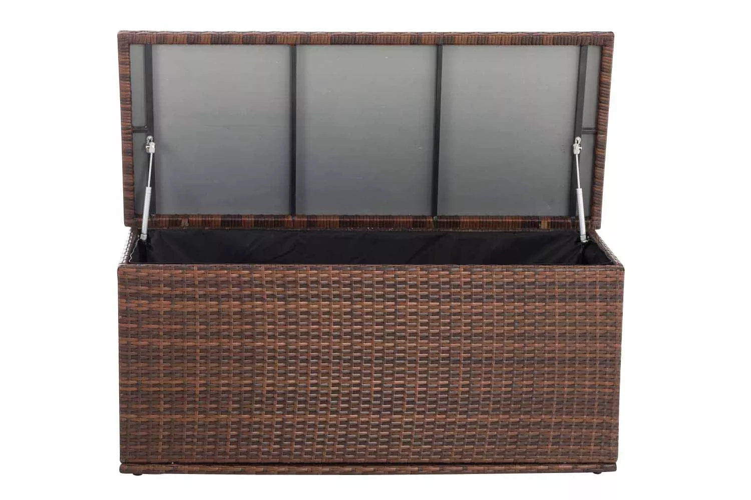 In And OutdoorMatch Rotan Opbergbox Kyla - 150cm - Tuinkussenbox - Waterdicht - Met deksel - Voor binnen & buiten - Tuinbox Garden Storage box