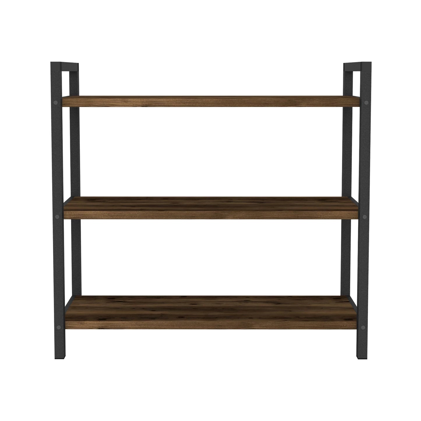 In And OutdoorMatch Schoenenrek Alan - 70x66x36 cm - Eiken Antiek en Antraciet - 70x66x36 cm - Modern Design shoe rack