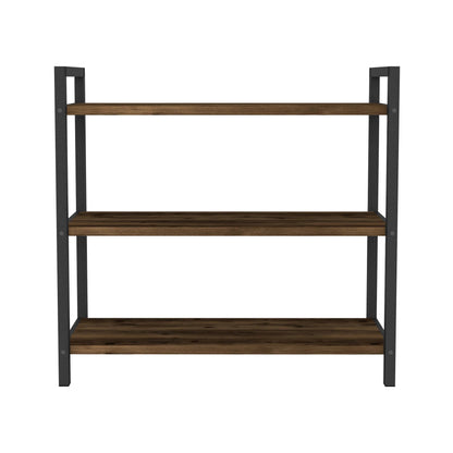 In And OutdoorMatch Schoenenrek Alan - 70x66x36 cm - Eiken Antiek en Antraciet - 70x66x36 cm - Modern Design shoe rack