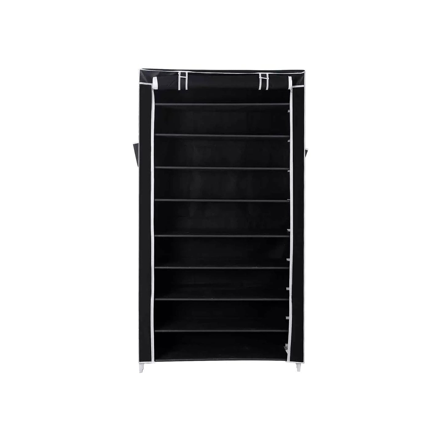 In And OutdoorMatch Schoenenrek Ernestine - Met deur - 24 tot 30 paar - Waterdicht - Schoenenkast - Stalen buizen - Stofvrij - 88x28x160cm shoe rack