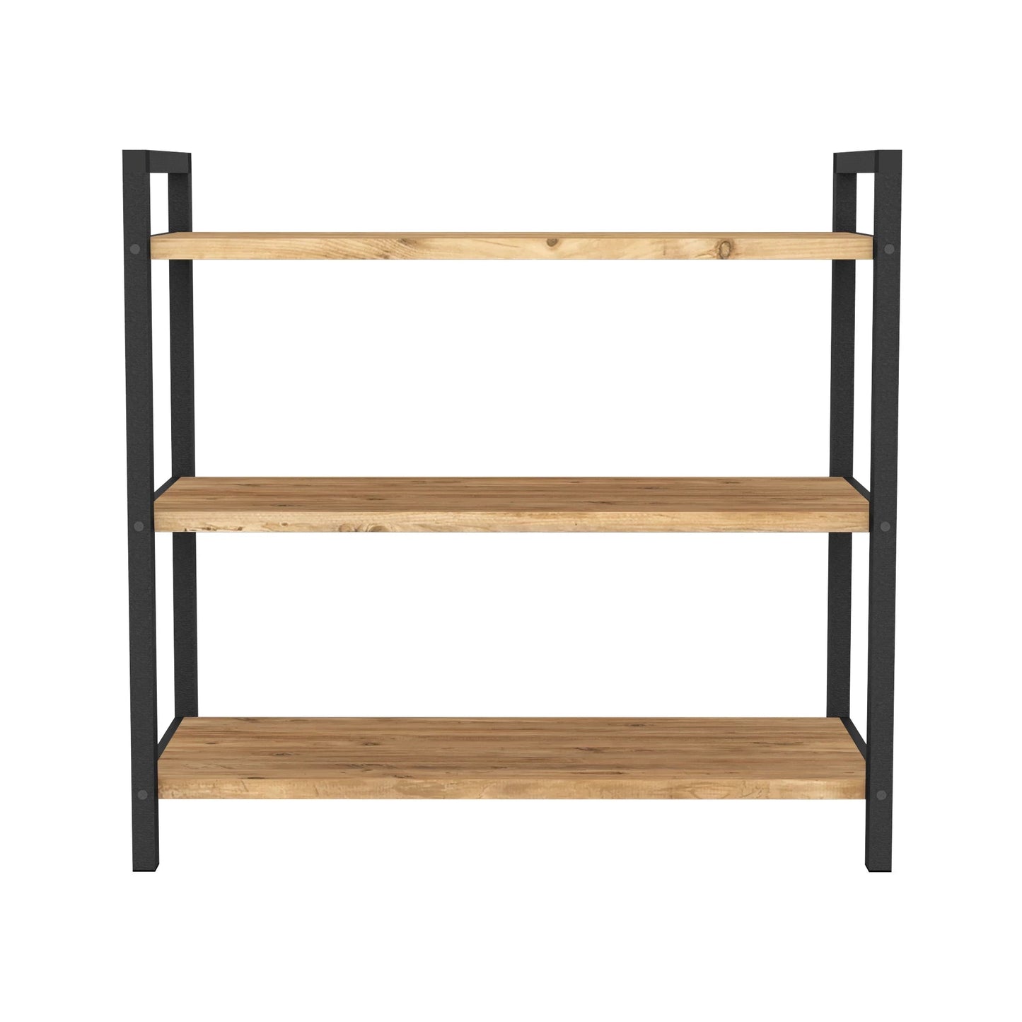 In And OutdoorMatch Schoenenrek Lew - 70x66x36 cm - Eiken Antiek en Antraciet - 70x66x36 cm - Modern Design shoe rack