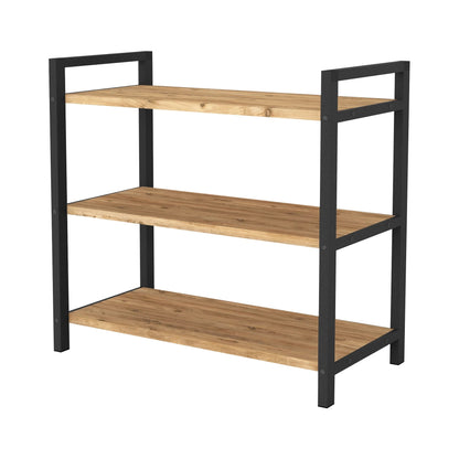 In And OutdoorMatch Schoenenrek Lew - 70x66x36 cm - Eiken Antiek en Antraciet - 70x66x36 cm - Modern Design shoe rack