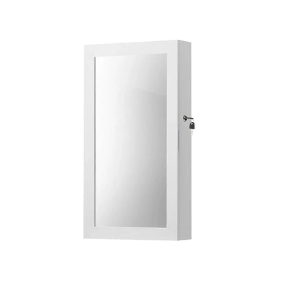 In And OutdoorMatch Sieradenkast Gladys - 360 graden draaibaar - Met slot - Juwelenkast Staand - Spiegelkast - Sieradendoos - 10x37cm Mirror cabinet