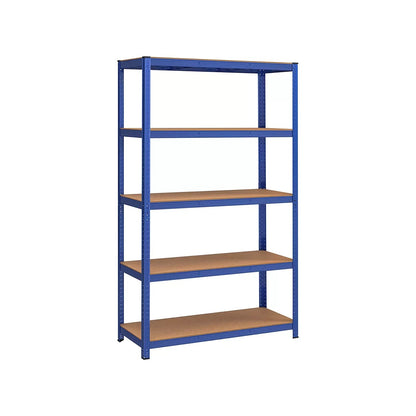 In And OutdoorMatch Stellingkast Sarah - 60x120x200cm - Opbergrek - Metaal - 875 kg draagvermogen - 5 Verstelbare lagen storage rack