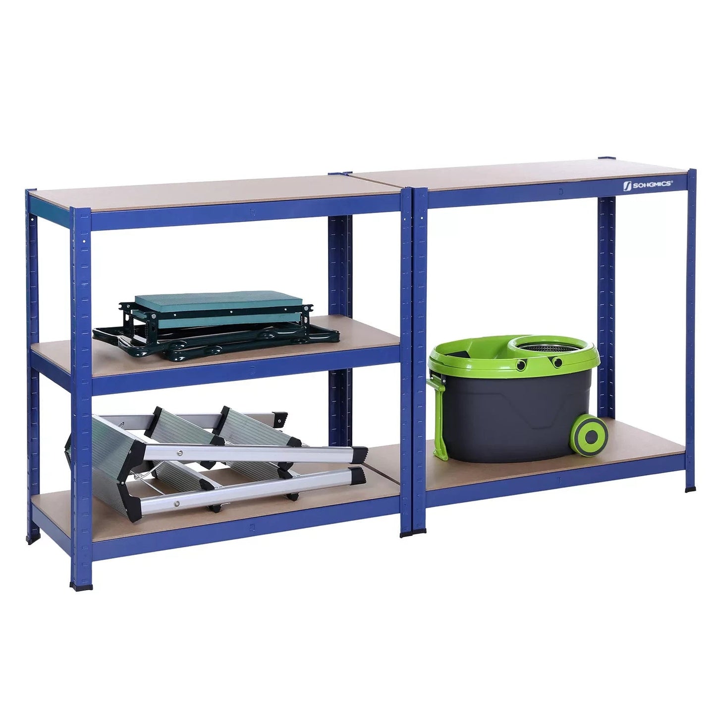 In And OutdoorMatch Stellingkast Tukkie - Set van 1 - Opbergrek - Metaal - 175 kg draagvermogen - Verstelbaar - 40x80x160cm storage rack